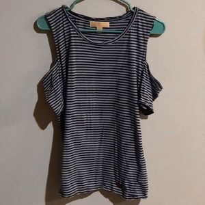 Michael Kors cut out shoulder blouse